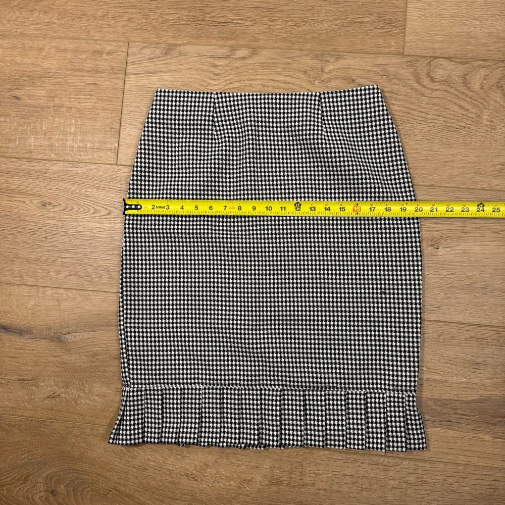 Vintage Sweet Suit Black White Houndstooth Skirt Suit Set Size 8 - Picture 8 of 14